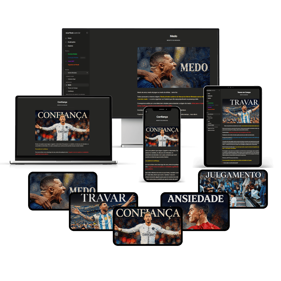 Mente Blindada — mockup do treinamento