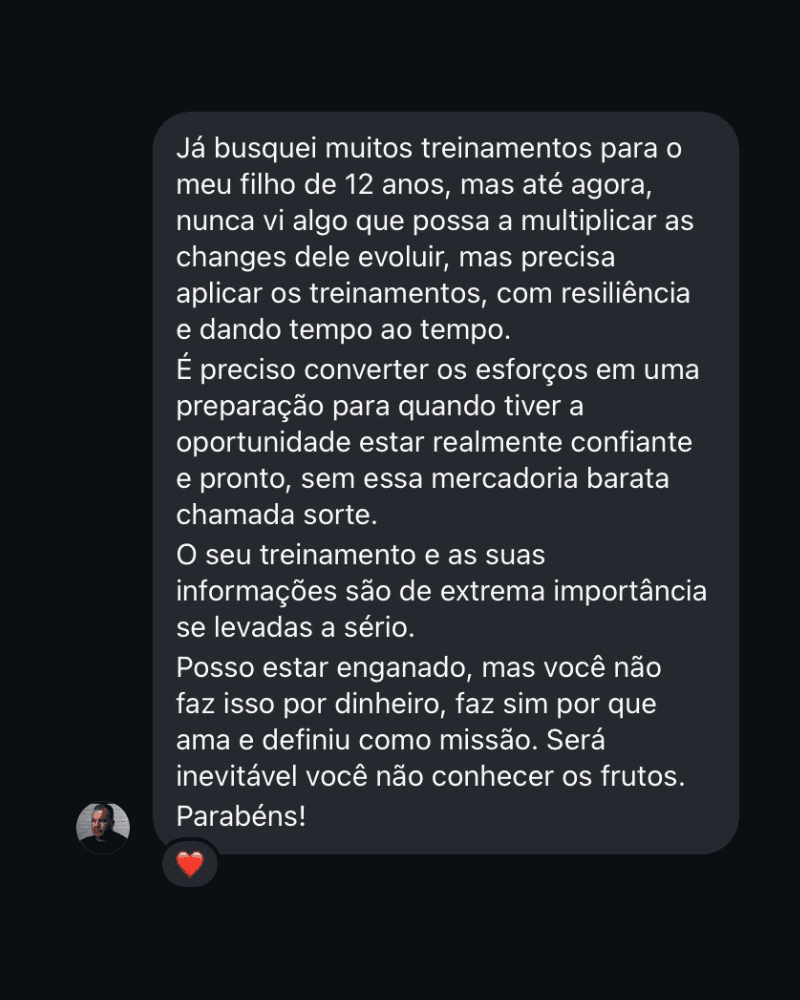 Depoimento de pai — vida 2